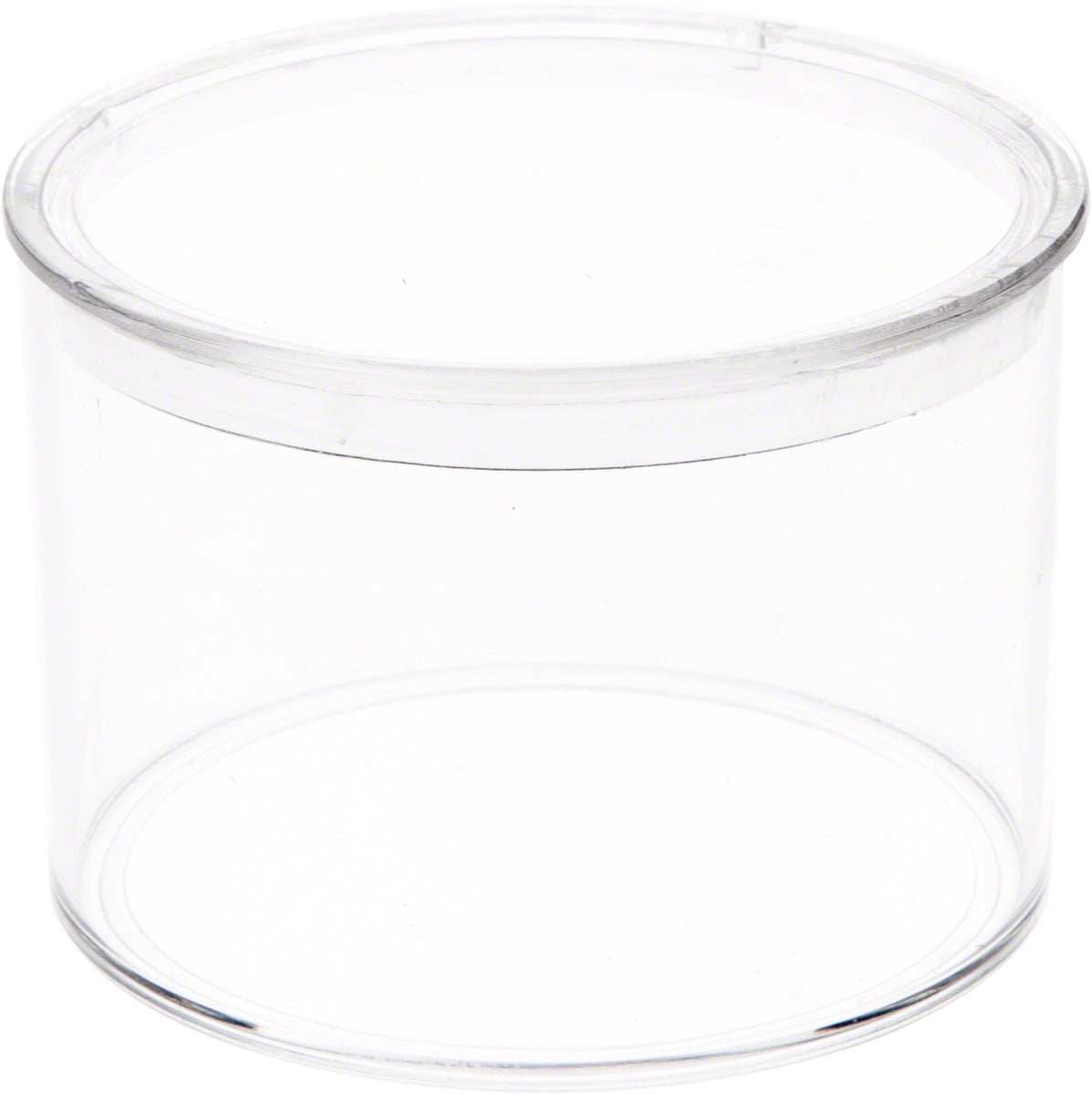 Large Clear Plastic Cylinder Containers 2 Ends + Flat Side – EZ Pkg & Print
