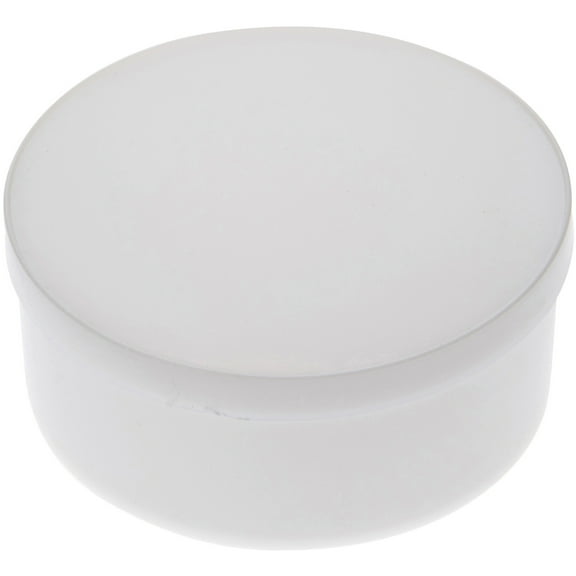 Pioneer Plastics 015CHIPS White Small Round Plastic Container, 3.3125" W x 1.3125" H, Pack of 12