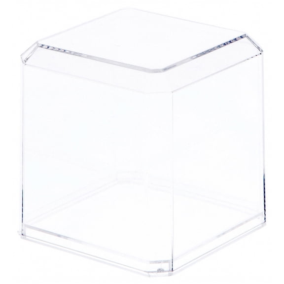 Pioneer Plastics 033C-UV Clear Plastic Baseball Display Case (UV Resistant), 3" W x 3" D x 3" H, Pack of 6