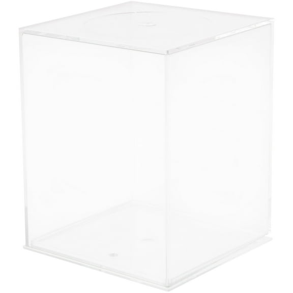 Pioneer Plastics 044C Clear Square Plastic Aquarium, 3.875" W x 3.875" D x 4.875" H, Pack of 12