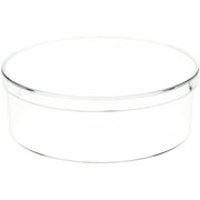 Pioneer Plastics 058C Clear Round Plastic Container, 4.375 W x 1.4375 H, Pack of 12