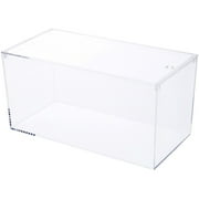 Pioneer Plastics 083CAQUA Clear Micro Habitat Terrarium, Tarantula Enclosure, Desktop Aquarium, 7.75" W x 3.75" D x 3.75" H