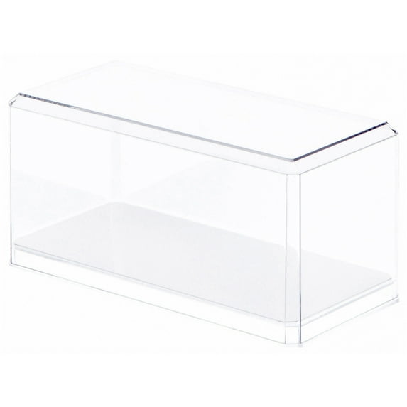 Pioneer Plastics 084CD Clear Plastic Display Case for 1:32 Scale Cars (Mirrored), 8" W x 3.75" D x 3.5" H (Mailer Box), Pack of 9