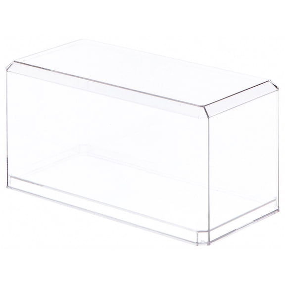 Pioneer Plastics 094C Clear Plastic Beveled Edge Display Case, 4.375" W x 4.125" D x 9" H (For 8 inch dolls) (Mailer Box)