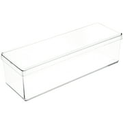 Pioneer Plastics 160C Clear Rectangular Plastic Container, 8.5 W x 2.625 D x 2.25 H