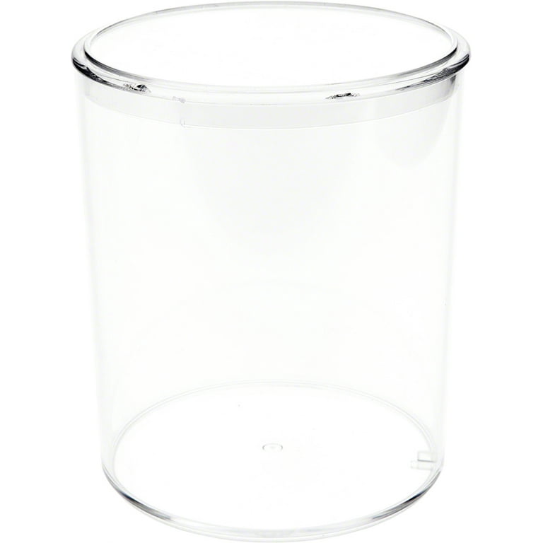 Round Clear Plastic Container with Lid - 4-1/16″ x 4-3/4″ - 282C