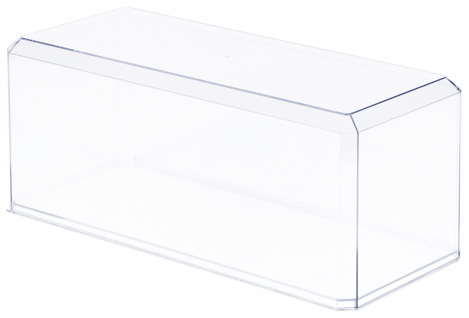 Pioneer Plastics 633C-UV Display Case - Clear Plastic For 1:64 Scale Trucks, 15.625x3.5x3 Inches