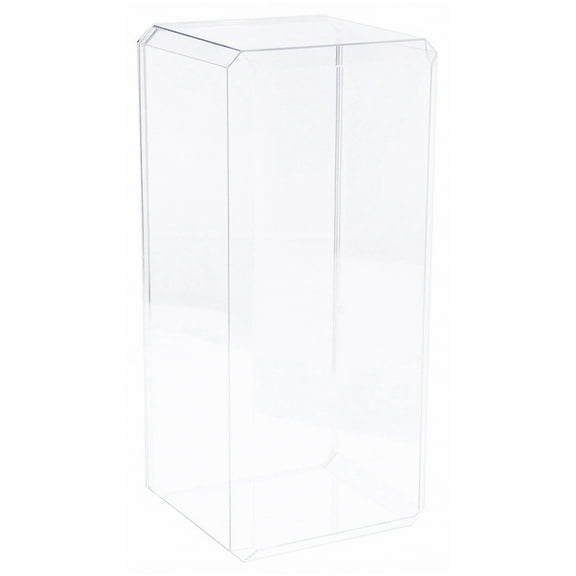 Pioneer Plastics 576CD Clear Plastic Beveled Edge Display Cases (Mirrored), 6" W x 7" D x 15.5" (Mailer Box)