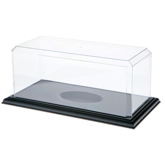Pioneer Plastics 576CPBASE-UV Clear Plastic Football Display Case (UV Resistant), 15.5" W x 7" D x 6" H, Pack of 2