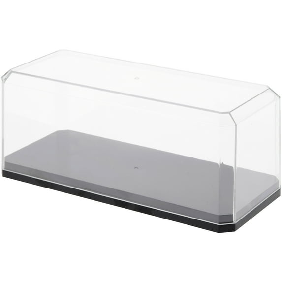 Pioneer Plastics Plastic Display Case with Base for 1:43 Scale Cars, 6.125" W x 2.625" D x 2.25" H