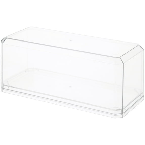 Pioneer Plastics 143C-BC-UV Clear Plastic Display Case with Clear Base for 1:43 Scale Cars (UV Resistant), 6.125" W x 2.625" D x 2.25" H, Pack of 24