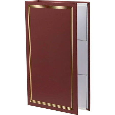 Pioneer Photo Album Classic 3 Ring Photo Album with Gold Trim, Holds 300 4x6" Photos, 3 Per Page, Burgundy