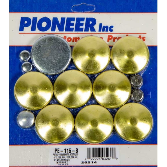 Pioneer Pontiac V8 Brass Freeze Plug Kit P/N PE115B