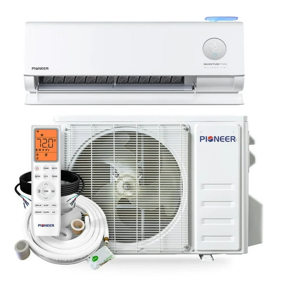 Pioneer Quantum Fresh 12,000 BTU 24 SEER2 High-Wall Ductless Mini-Split Fresh Air Conditioner Inverter Heat Pump Full Set