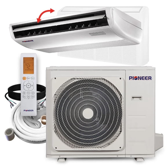 Pioneer Quantum Ultra 36,000 BTU 20 SEER2 230V Floor/Ceiling/Low-Wall Ductless Mini-Split Air Conditioner Inverter Heat Pump Full Set