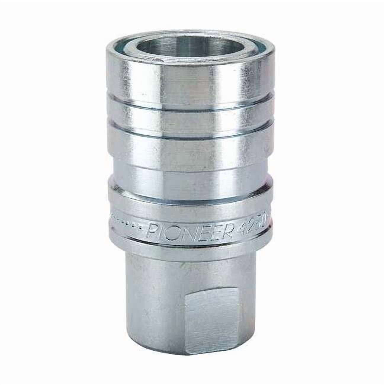 Hydraulic Quick Connect Hose Coupling, Steel Body, Sleeve Lock, 1/2"-14 Thread Size, 4200 Series