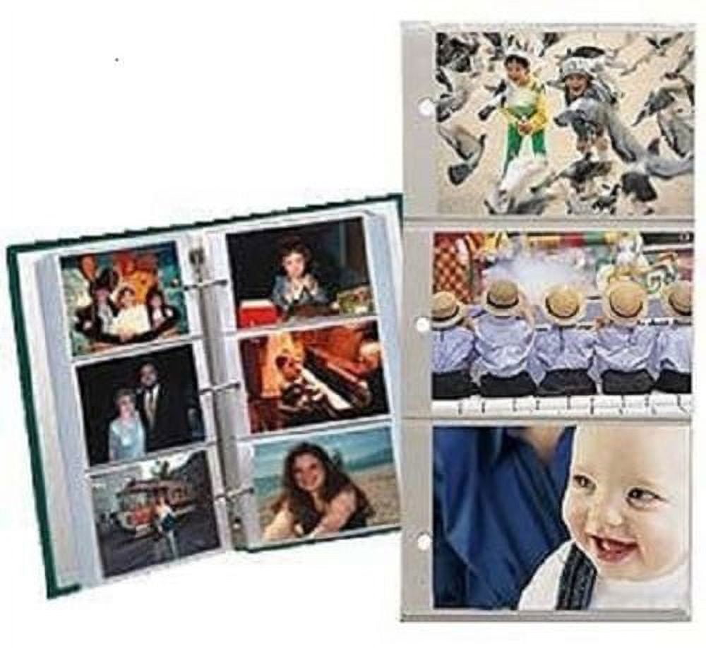 Pioneer Refill Pages for 3Ring Photo Albums, Holds 4" x 6" Photos, Pack of 5 Pages RST6