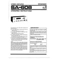 thumbnail image 1 of Instruction Manual ONLY for Pioneer SA-608 Amplifier Owners Manual REPRINT, 1 of 1
