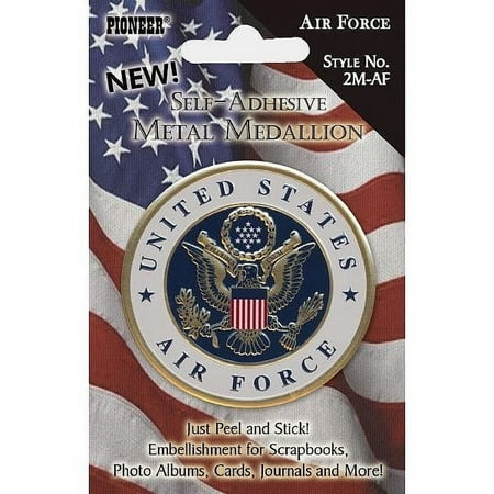 Pioneer Self-Adhesive Metal Military Medallion Air Force