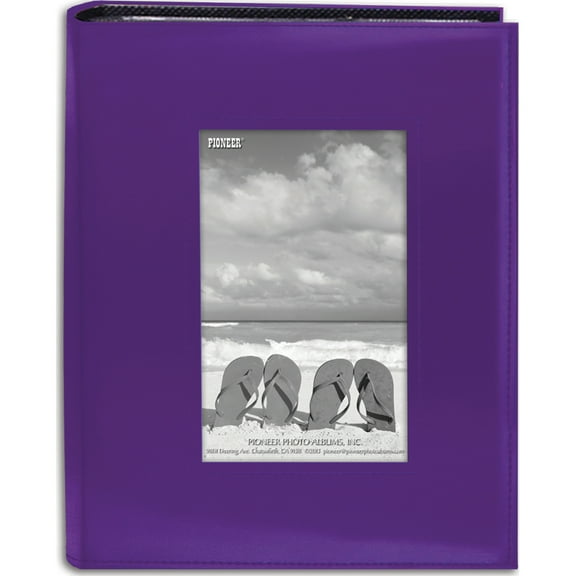 Pioneer Sewn Frame Photo Album 7"X9" -Bright Purple