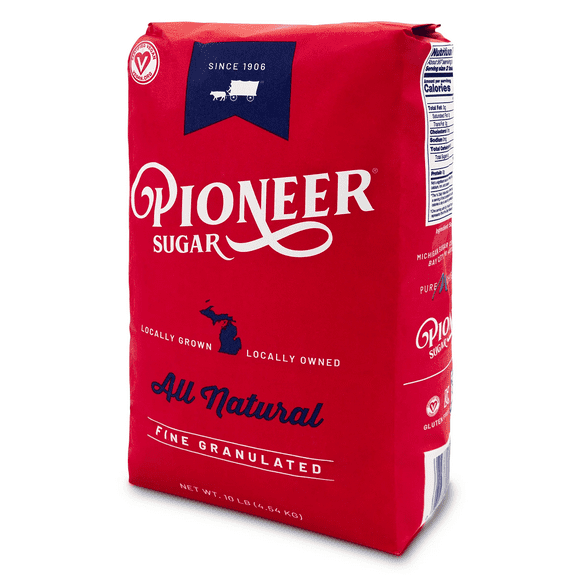 Pioneer Sugar Fine Granulated Beet Sugar, 10 lb. Bag