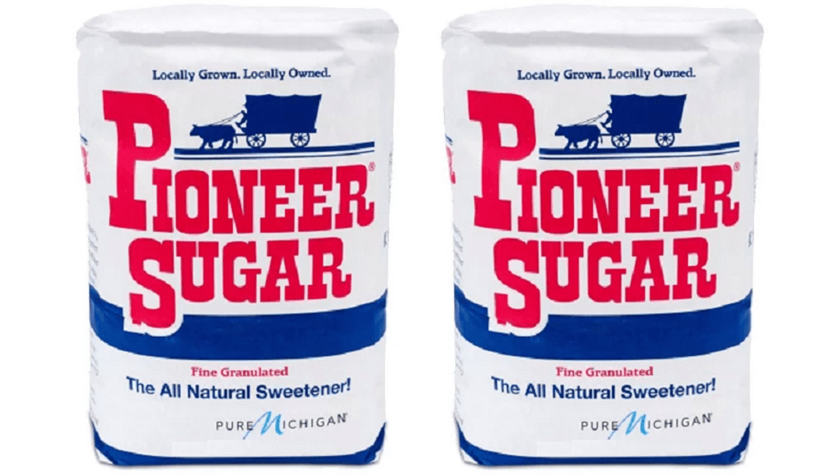 Pioneer Sugar Fine Granulated Beet Sugar, 2-Pack 4 lb. Bags by Michigan ...