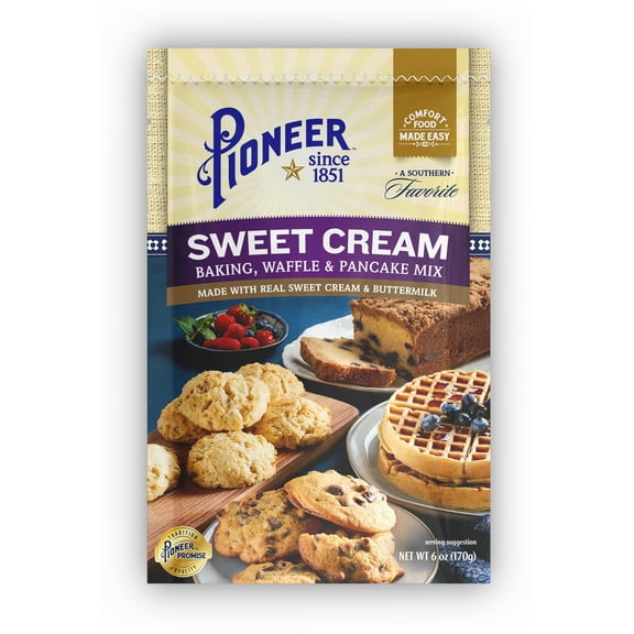 Pioneer Sweet Cream Baking - Waffle & Pancake Mix - 6 oz