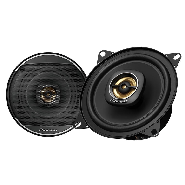 Pioneer スピーカー ブラック PIONEER A-Series Plus TS-A1081F 4” 2-Way Speakers (Pair) – 230W