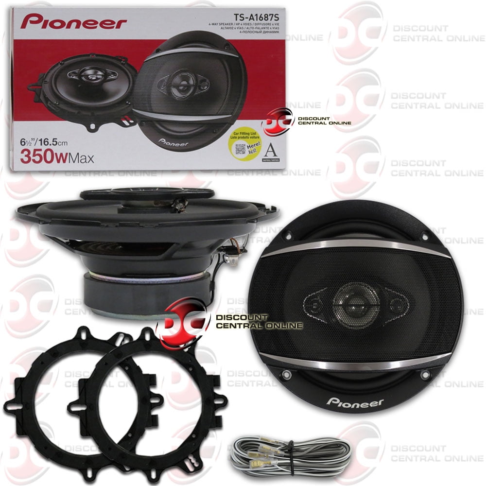 Pioneer TS-A1687S 6.5" 4-Way Coaxial Car Speakers, 350W