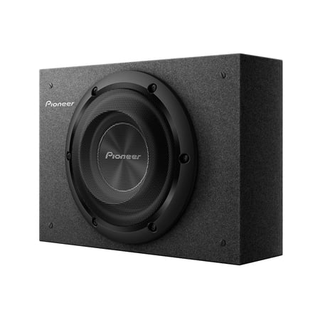 Pioneer TS-A2000LB 8" - 700 W Max power, Glass-fiber & Mica reinforced IMPP™ Cone, Single 2? Voice Pre-Loaded Shallow-Mount Design, Deep Bass in Tight Spaces, Easy Installation, Enclosure Included