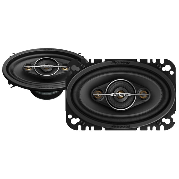 Pioneer TS-A4671F 4"x6 - 4-way, 210 W Max Power, Carbon/Mica-reinforced IMPP cone, 1-5/8" (42mm) C