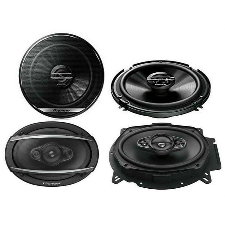 Pioneer 450W 6x9 4-Way Coaxial Speakers, 300W 5 1/4 3-Way Speaker