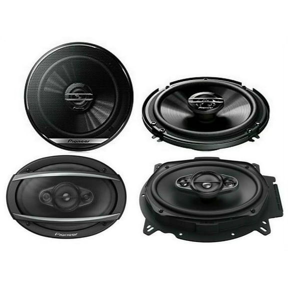 2 Pair Pioneer TS-A6960F 450W 6"x9" Speakers + TS-G1620F 6.5" 300W Speakers
