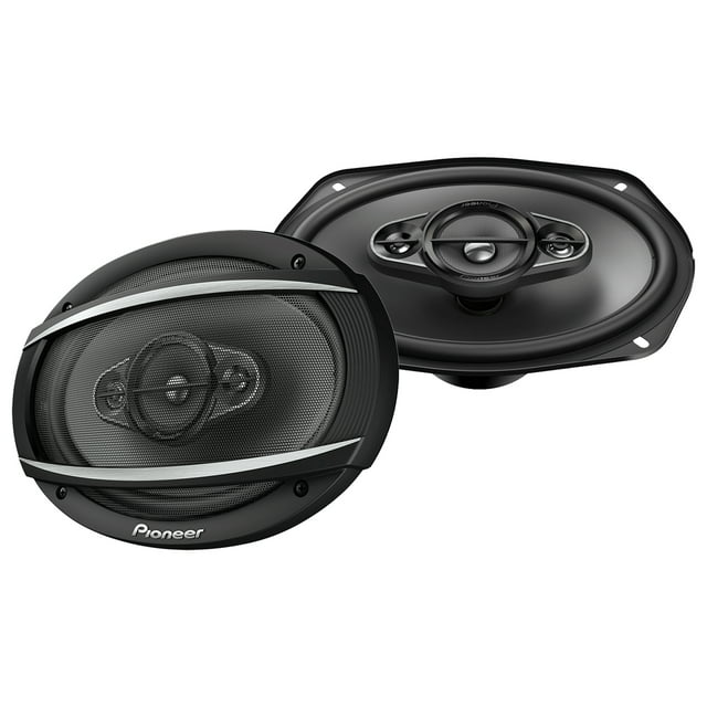Pioneer TS-A6967S A-Series 6x9" shallow 4-Way 450 Watts Max Power Black Car Audio Speakers (Pair)