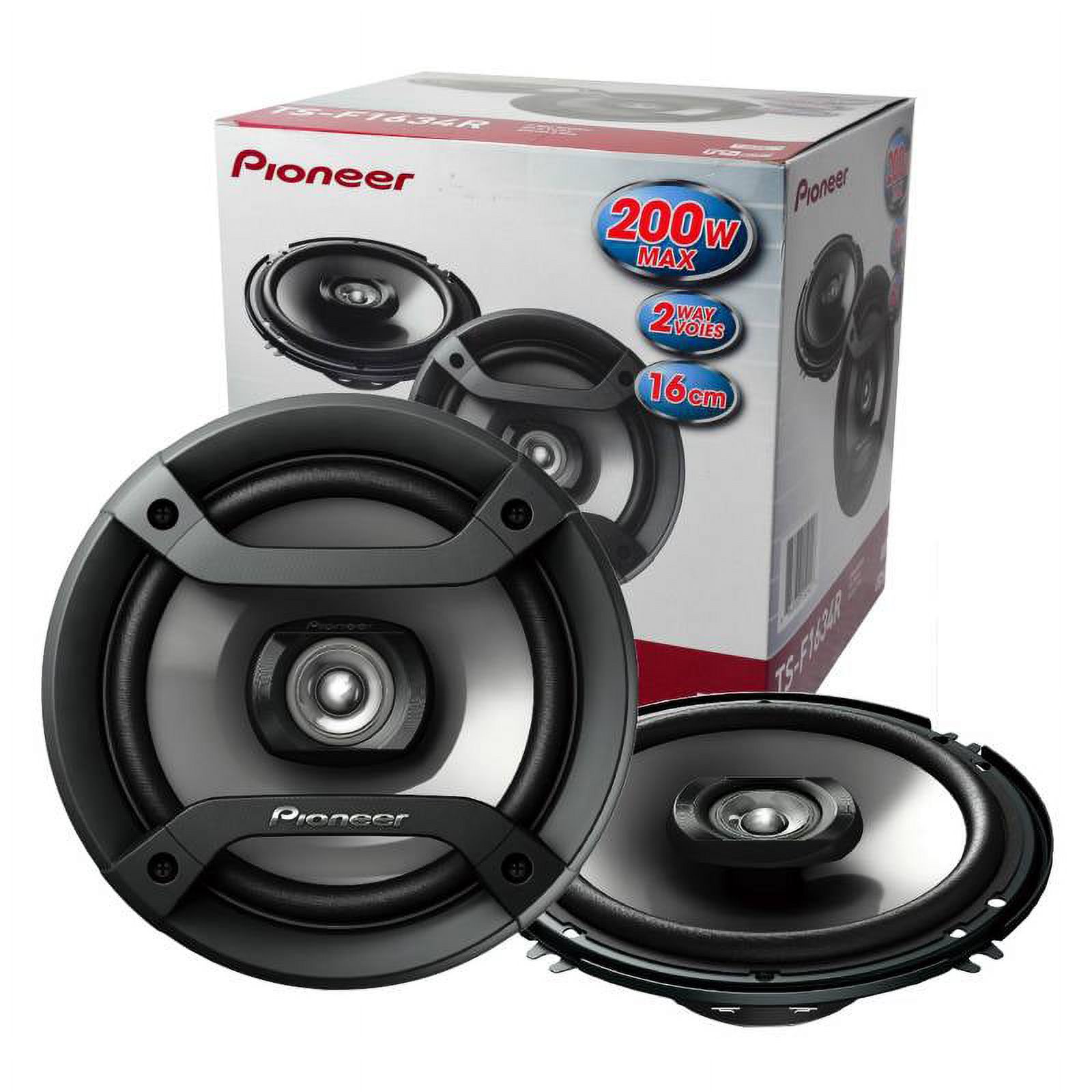 Auto Boxen Lautsprecher 4 X Pioneer TS-F1634R 6,5" 2-Wege Auto Audio Koaxial Lautsprecher Nachrüst-Lautsprecher 50W RMS