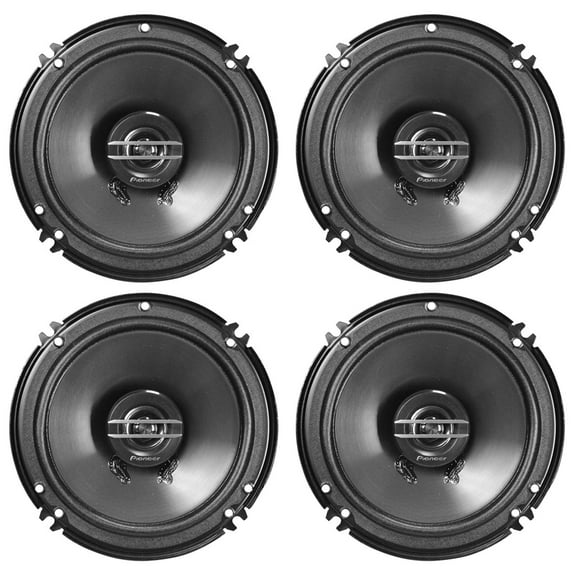 Pioneer TS-G1620F 250 Watts 6.5 2-Way Coaxial Car Audio Speakers, 4-Pack
