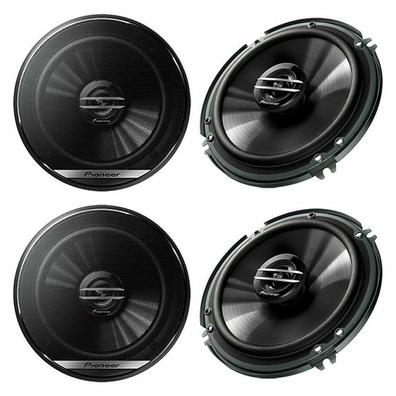 Pioneer TS-G1620F 6.5" Full Range Coaxial Car Stereo Speakers, 2-Pair
