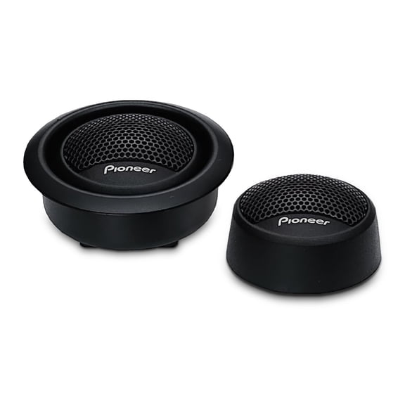 Pioneer TS-T15 3/4 Soft Dome Tweeter Car Speakers, Smooth Upper Range, Clear Sound Quality, Flush and Surface Mounting Capabilities, Pair with Midrange Drivers and Subwoofers for Full Sound Pair