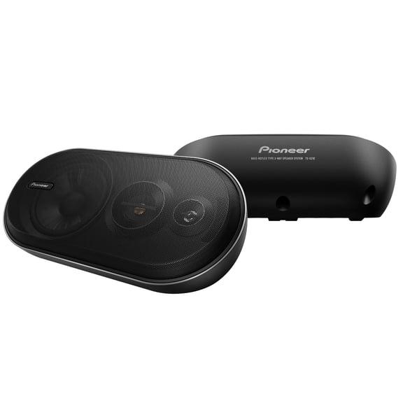 Pioneer TS-X210 3-way Surface Mount Speakers with a 5-1/4" Carbon and Mica reinforced IMPP cone woo