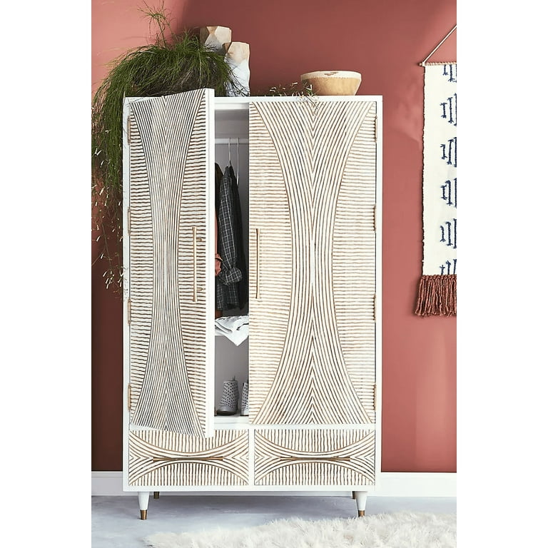 Carved Thalia Armoire Carving Drawer Furniture Walmart