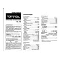 thumbnail image 1 of Instruction Manual ONLY for Pioneer TX-710-L Receiver Owners Manual REPRINT, 1 of 1