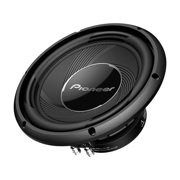 Pioneer TS-A25S4 10" - 1200 W Max Power, Single 4-ohm Voice Coil, IMPP cone, Single 4 Voice Coil -