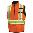 thumbnail image 1 of Pioneer V1022450-L Hi-Viz Reversible Insulated Safety Vest - Hi-Viz Orange, L, 1 of 6