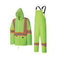 thumbnail image 1 of Pioneer V1080160-3XL Waterproof Lightweight Jacket and Pants Combo, Rainsuit, Yellow-Green, 3XL, 1 of 9