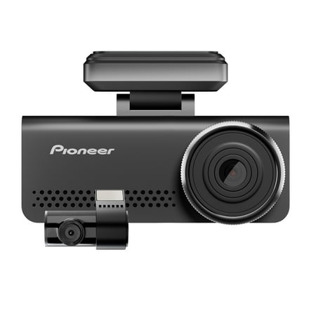 Pioneer - Car Dash Front and Rear Camera with 8MP UHD 4K Video resolution - Black