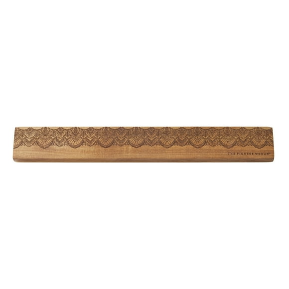The Pioneer Woman Vintage Lace 15-Inch Acacia Wood Magnetic Wall Strip