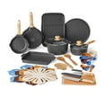 thumbnail image 1 of The Pioneer Woman 32-Piece Nonstick Cast Aluminum Cookware and Kitchen Utensil Set, Charcoal, 1 of 8