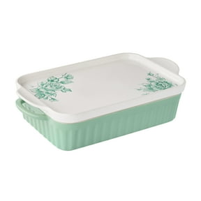 The Pioneer Woman Agatha Rectangular Baker with Platter Lid, 9 in x 13 in
