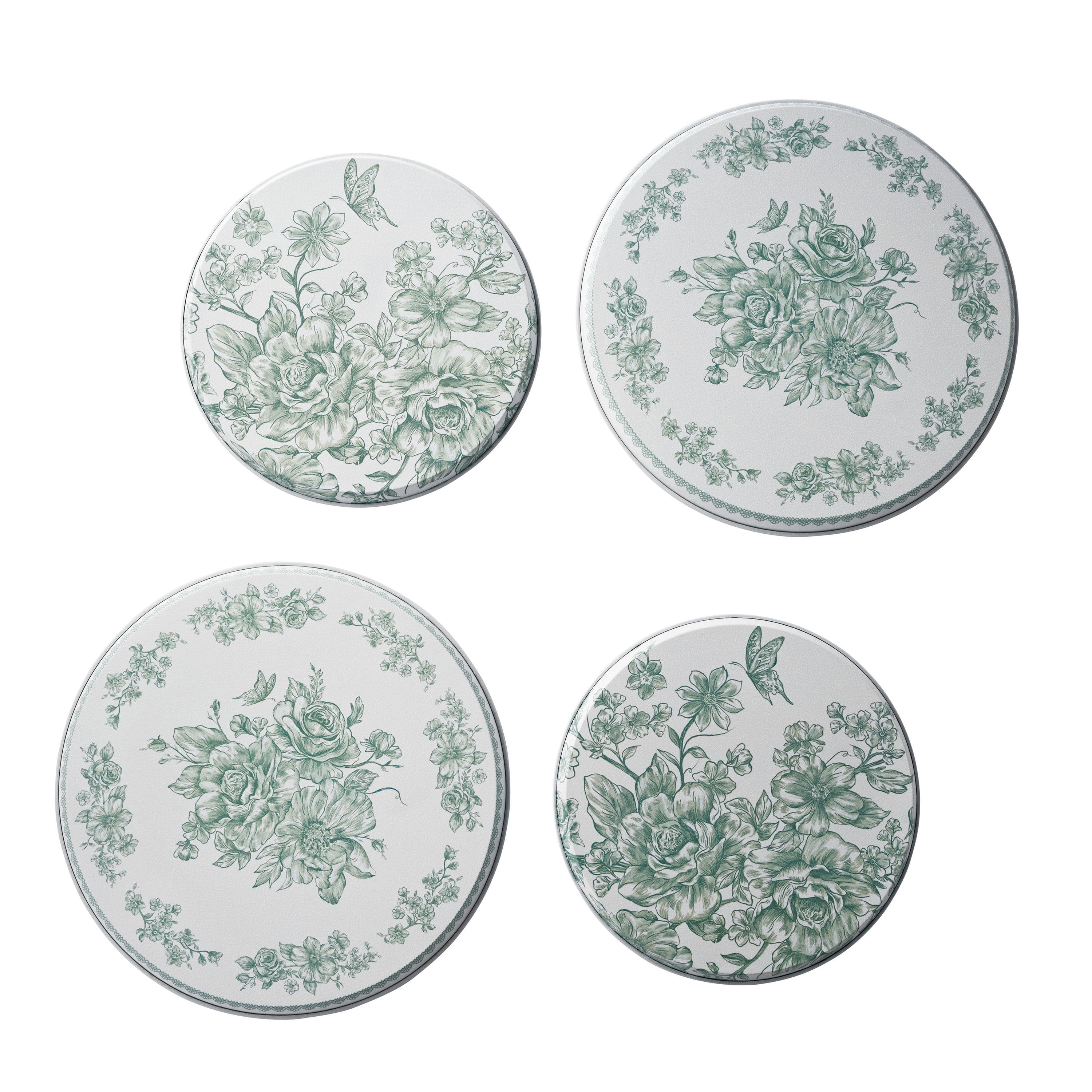 The Pioneer Woman Agatha 4-Piece Stainless Steel Range Burner Covers Set, Green - Walmart.com