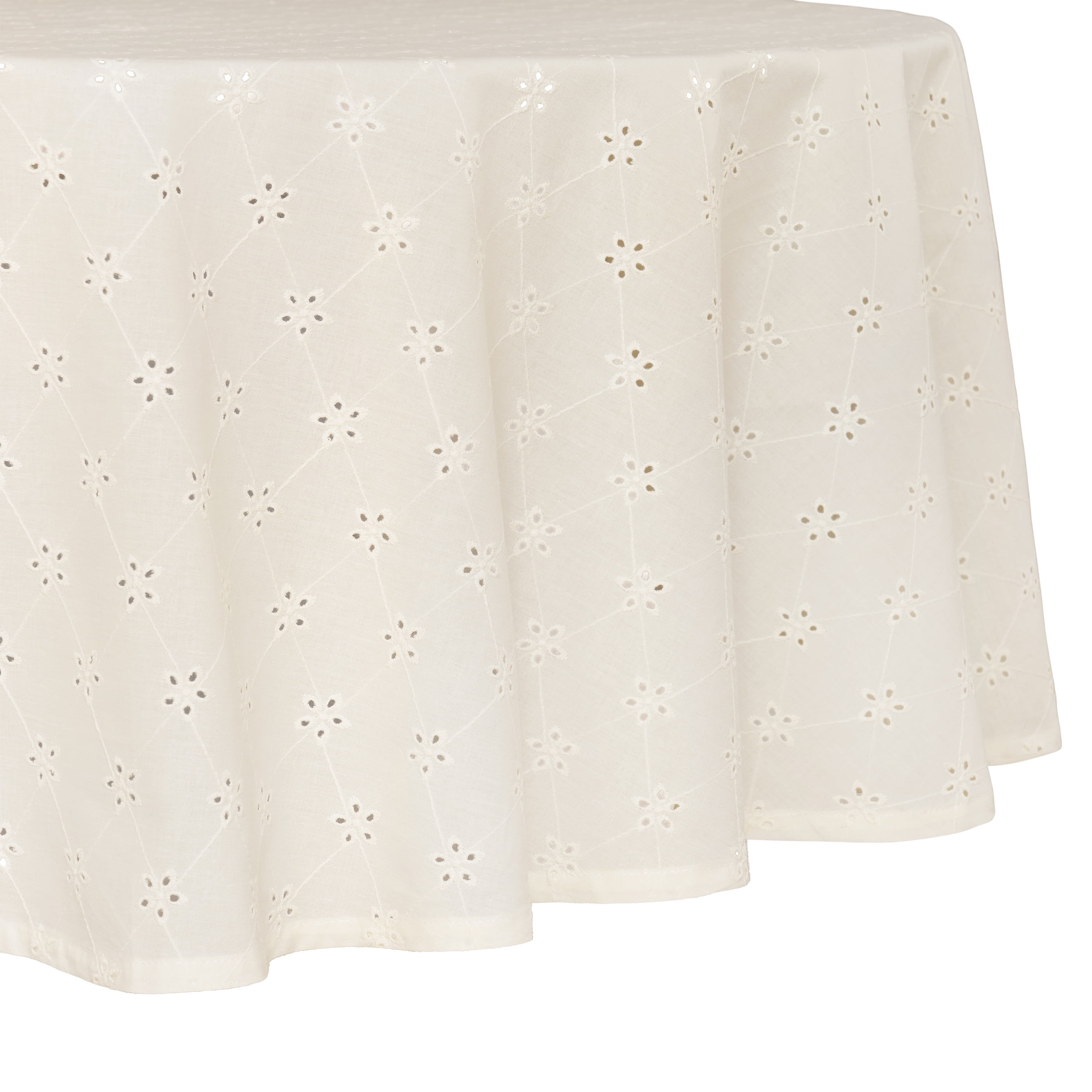 Pioneer Woman Eyelet Table Cloth, 70R'